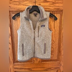 Patagonia Youth Better Sweater Gray Fleece Vest, size Small